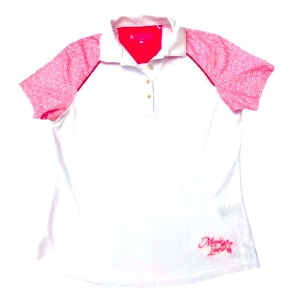 Bermuda Sands Pink/White Print Golf Shirts Top